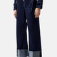 Jeans Wide Leg Donna Guess Risvoltati Roll Up Pant W6RA3GD6911