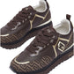 Sneakers Basse Donna Liu Jo Con Platform, Stampa Monogram E Inserti Effetto Saffiano Liu Jo Maxi Wonder 01 BF6001EX339