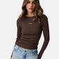 Maglia A Girocollo Donna Guess A Costine Gj Patch W6BP05K5470