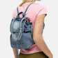 Zaino  Donna Desigual Con Patta Half Logo Denim Luena Mini 26SAKD07