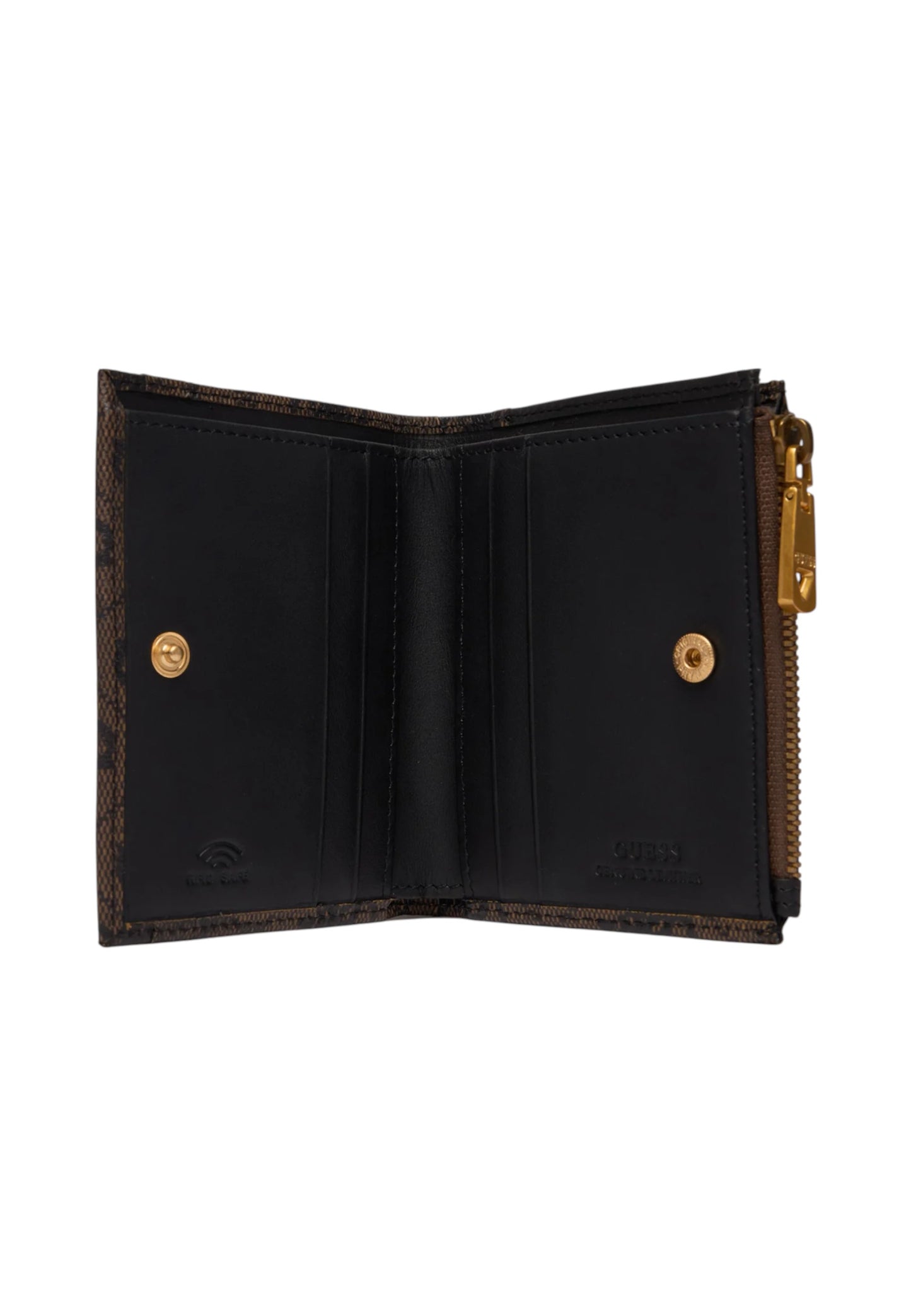 Portafoglio Con Portacarte Uomo Guess Bifold Top Zip Milano SMMALOLEA03