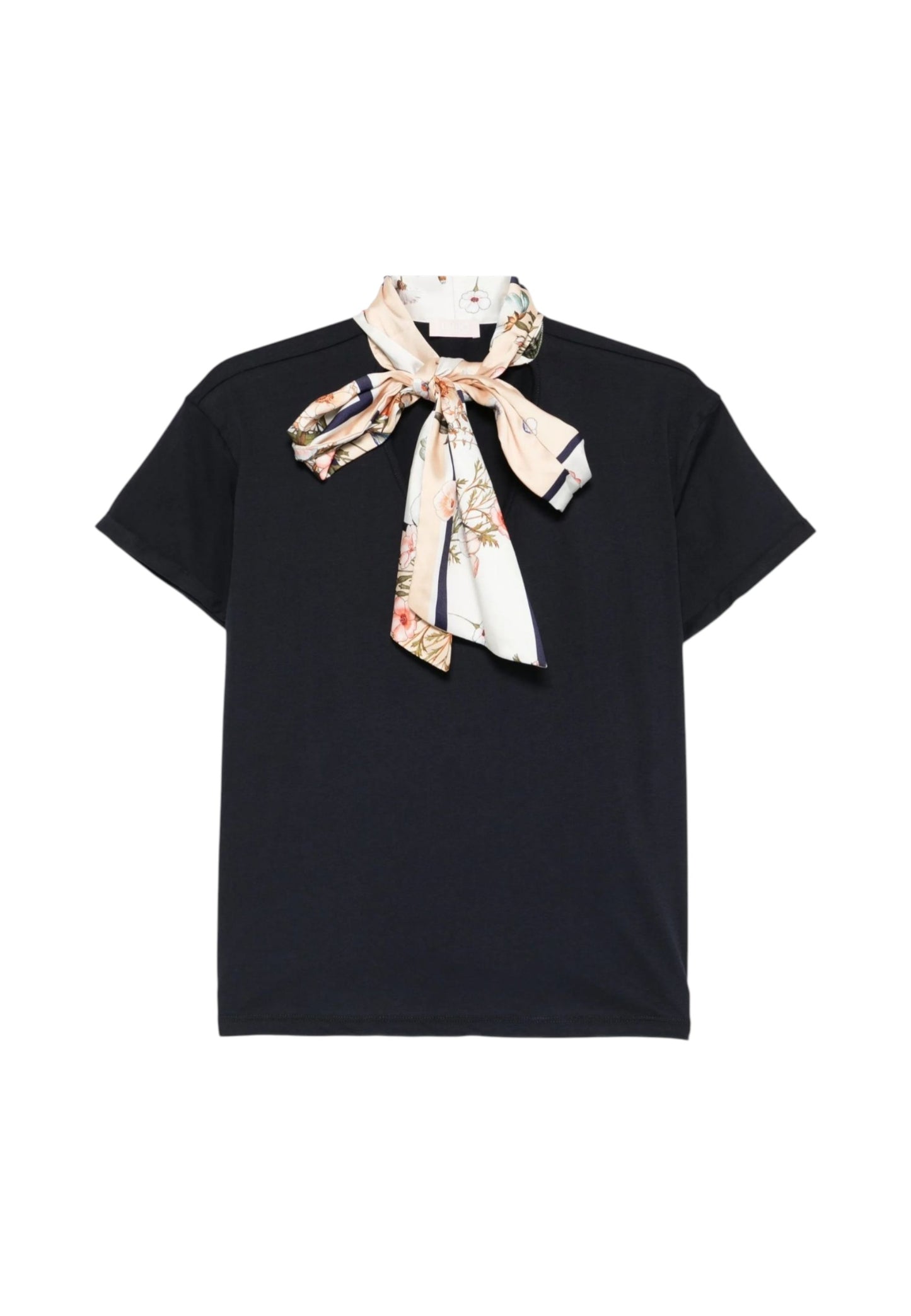 T-Shirt Manica Corta Donna Liu Jo Blooming Foulard  WA6189J6308