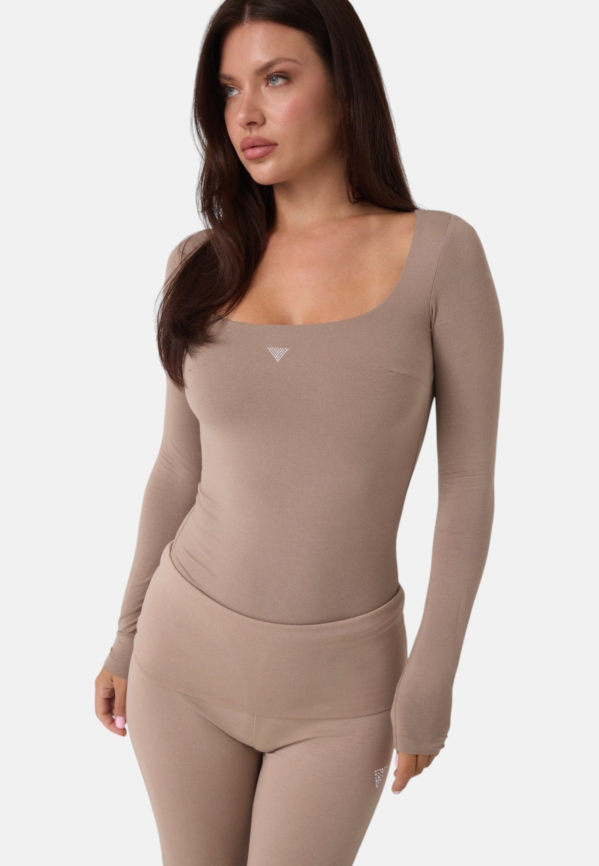 Body  Donna Guess Manica lunga, Scollo quadrato Gj W6YP21K4356