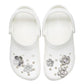 Accessori calzature  Donna Crocs  Monochrome Slvr Flwrs 5 Pack CR.4169