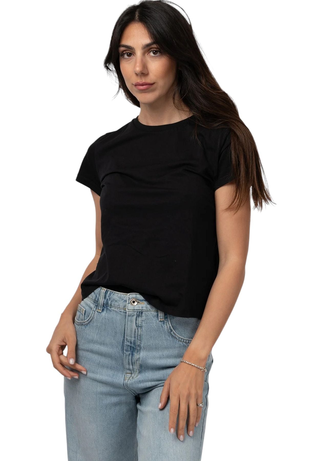 T-Shirt Manica Corta Donna Patrizia Pepe Con Schiena Scoperta  2M4374J111