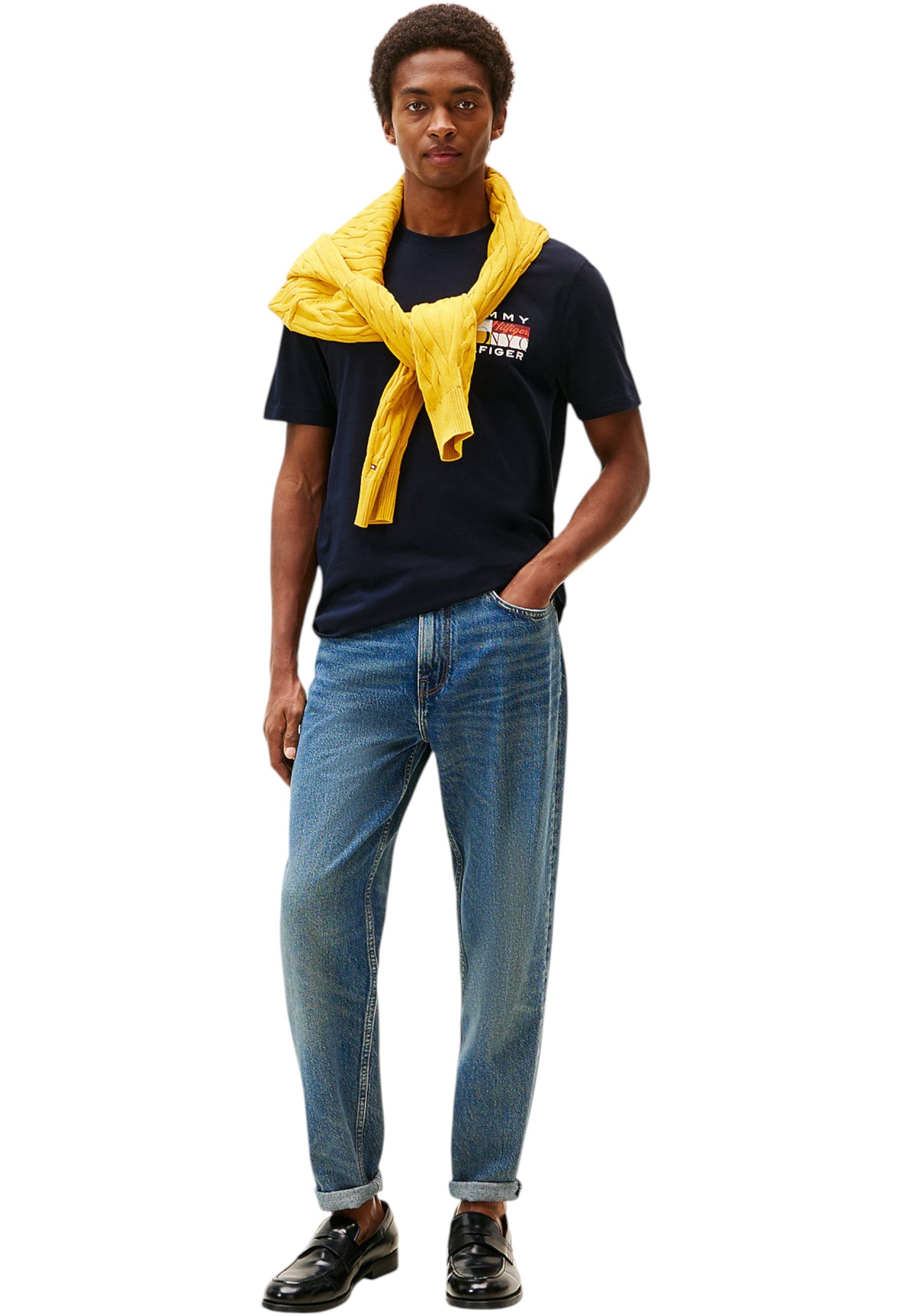 T-Shirt Manica Corta Uomo Tommy Hilfiger  Th Colour Flag MW0MW40006