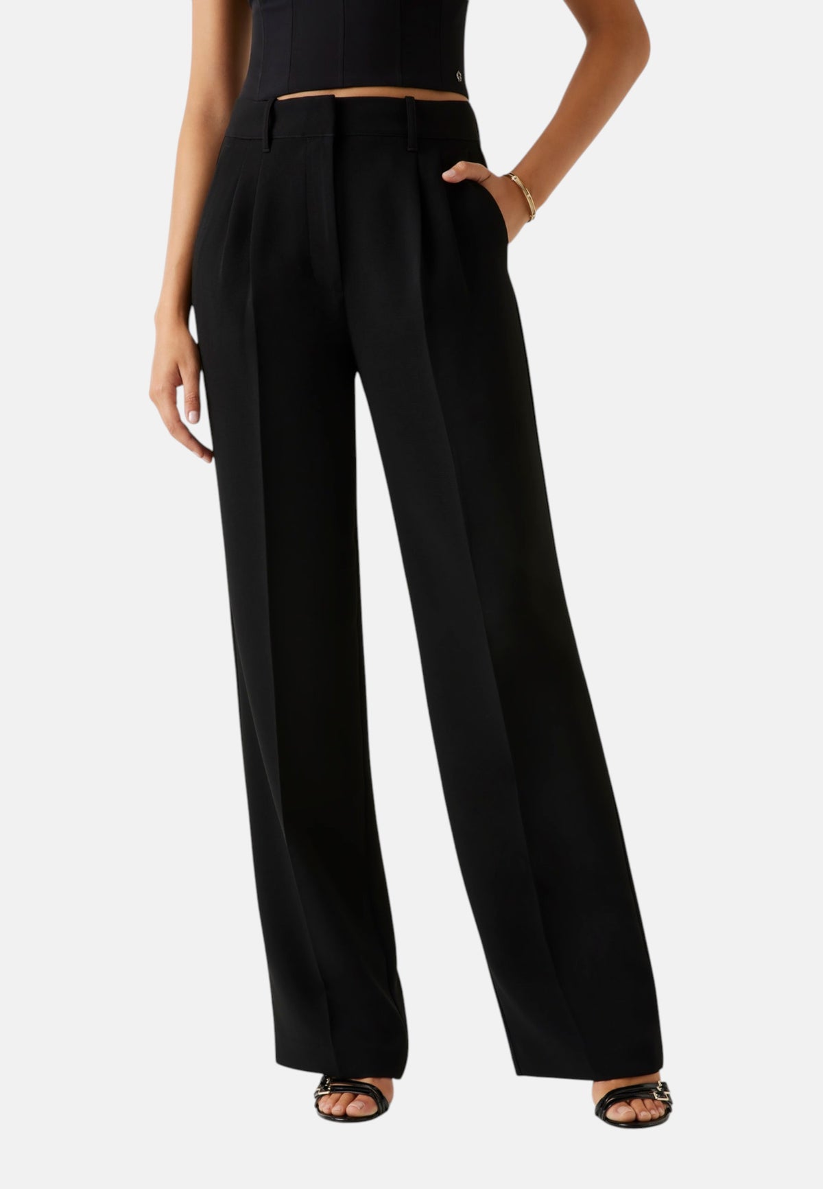 Pantaloni Wide Leg Donna Guess  Theoline Perfect W5YB08WGHC2