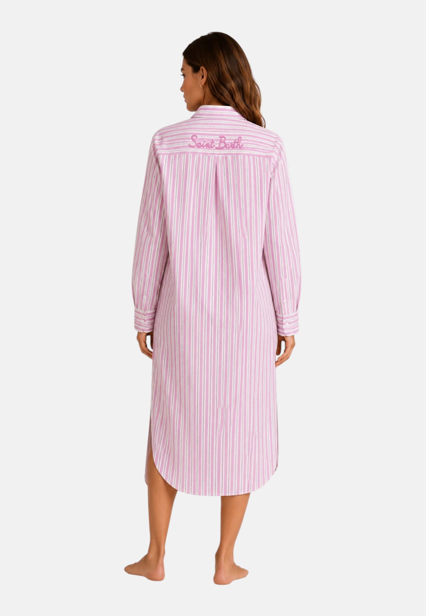 Vestito Lungo Donna Mc2 Saint Barth Chemiser Stripes Adeline ADN0001