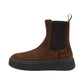 Stivaletti Chelsea Donna Frau Pelle scamosciata, Elastici laterali, Suola platform, Vestibilit� regolare Waxy A40C5