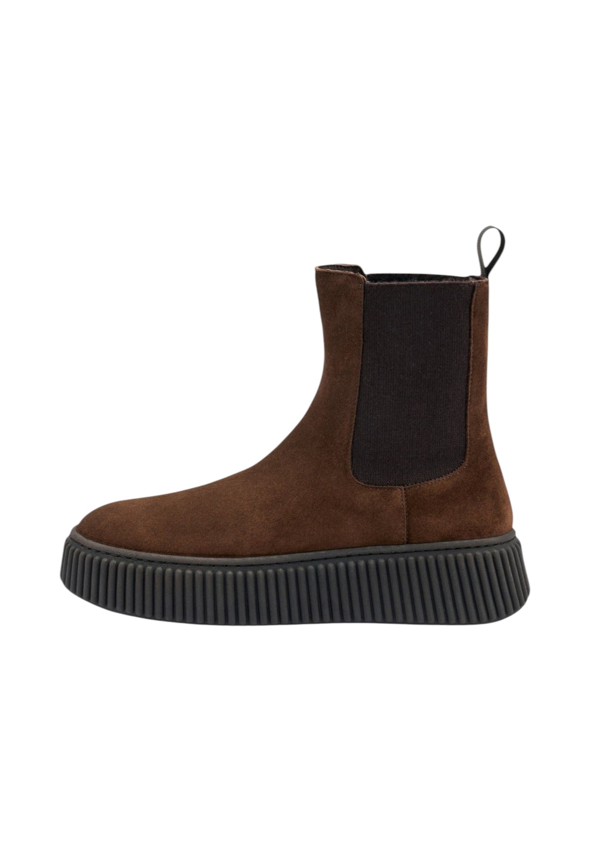 Stivaletti Chelsea Donna Frau Pelle scamosciata, Elastici laterali, Suola platform, Vestibilit� regolare Waxy A40C5