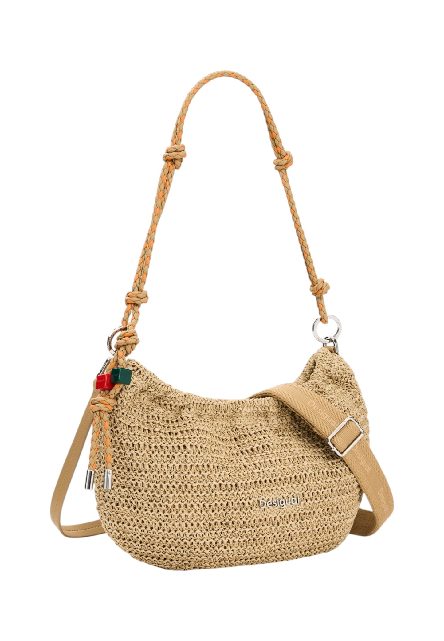 Borsa A Spalla Donna Desigual  Half Logo Raffia Waverly 26SAXO01