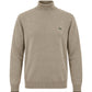 Maglione Collo Alto Uomo Harmont & Blaine Misto lana e cashmere, Collo Perkins, Dettagli a contrasto, Regular Fit, Finiture a costine, Logo Harmont & Blaine  HRR896030187