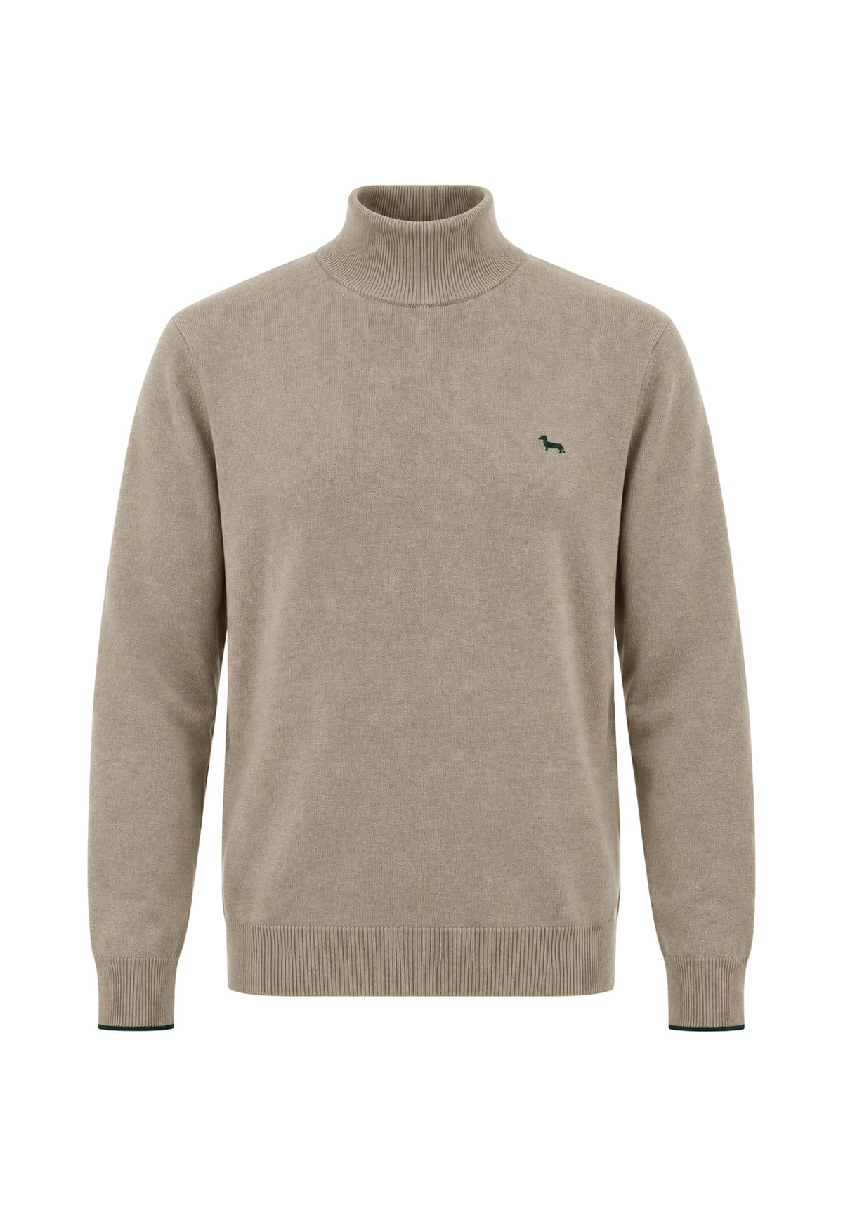 Maglione Collo Alto Uomo Harmont & Blaine Misto lana e cashmere, Collo Perkins, Dettagli a contrasto, Regular Fit, Finiture a costine, Logo Harmont & Blaine  HRR896030187