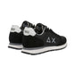 Sneakers Basse Uomo Sun68 Stile Running, Logo Ricamato, Nylon E Suede Tom Solid Z46101