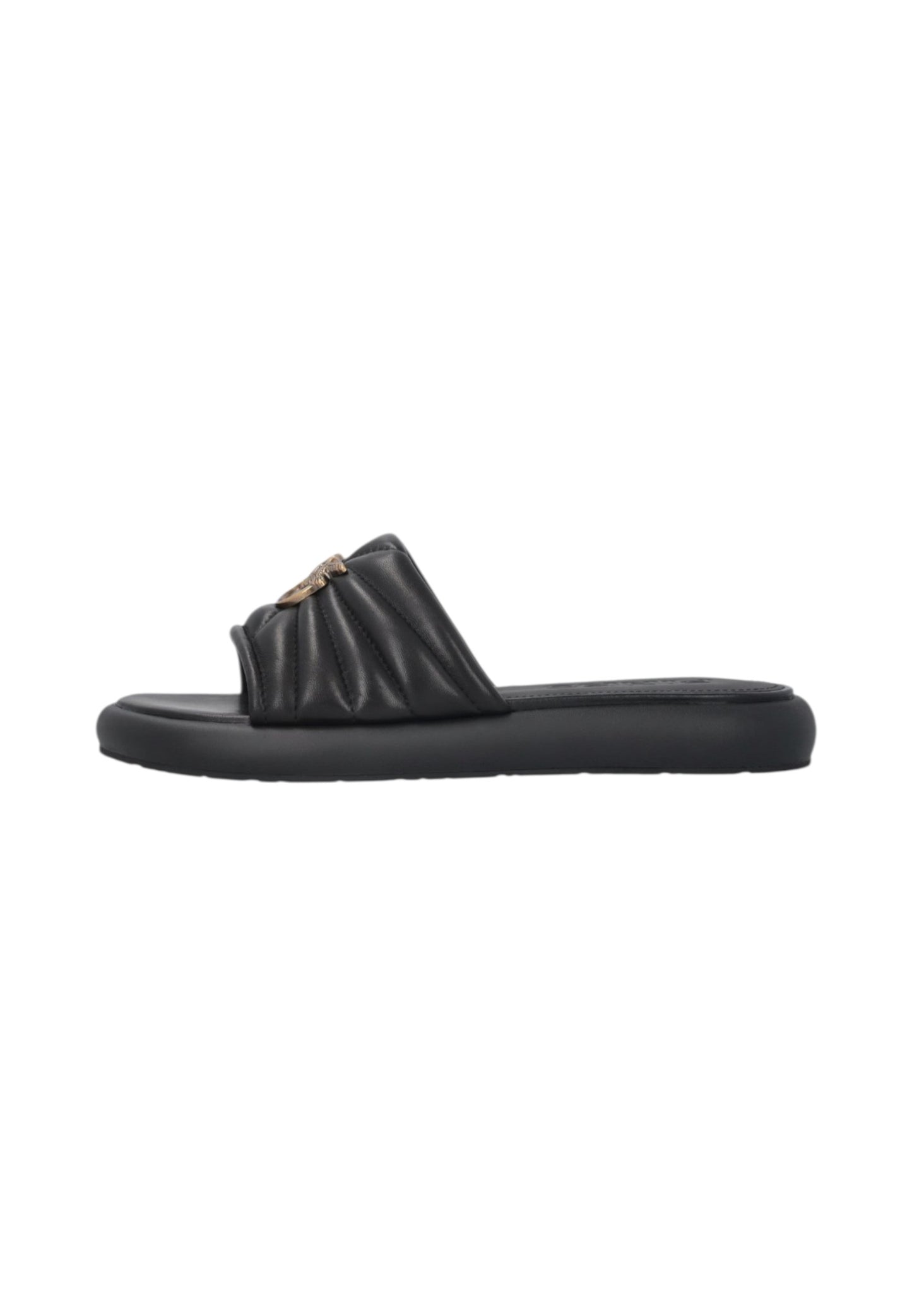 Ciabatte  Donna Pinko In Nappa Trapuntata Con Logo Love Birds Fiona 03 SD0525P003