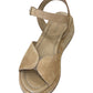 Sandali Con Zeppa Donna Frau 4cm In Pelle Scamosciata  04B2