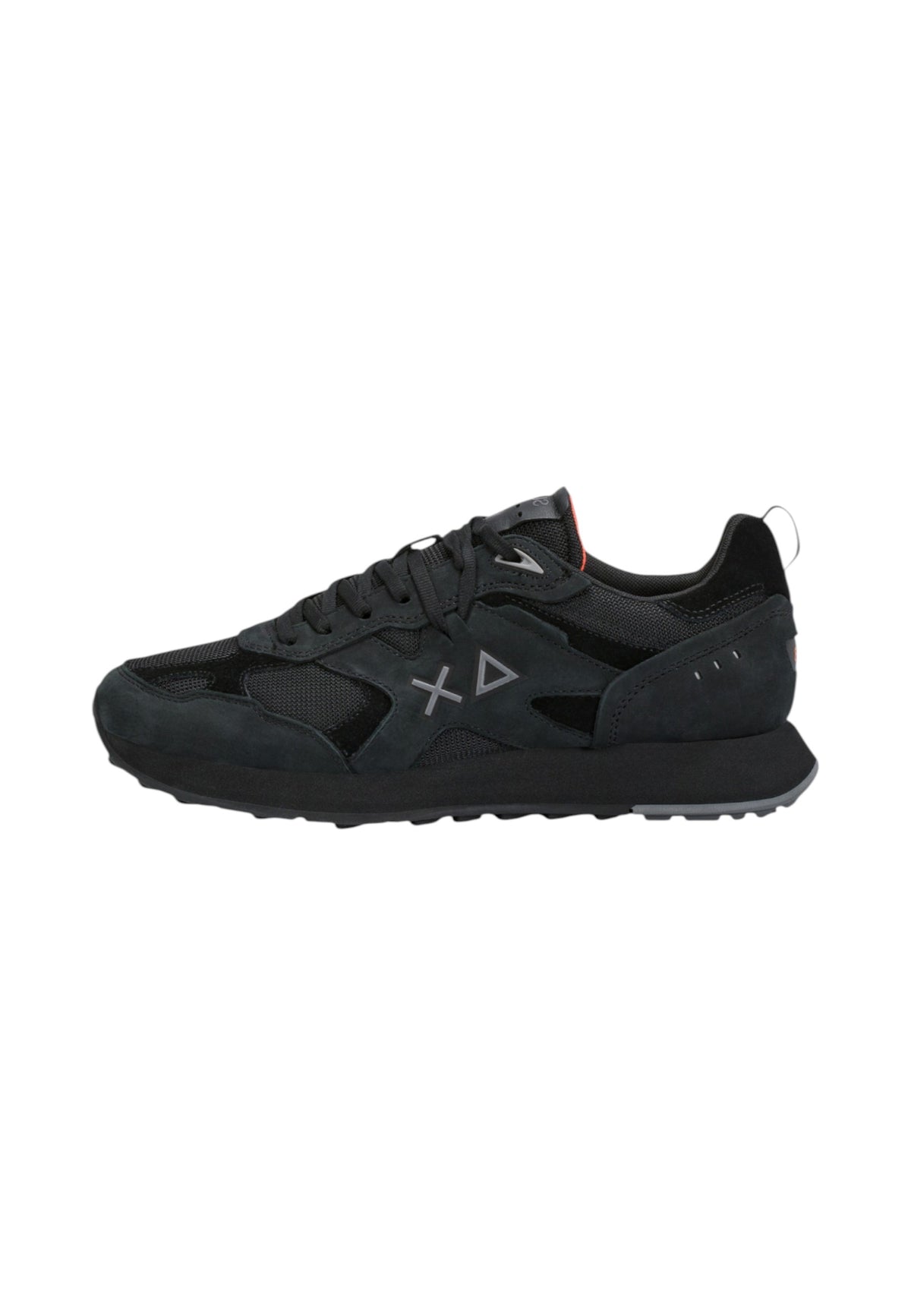 Sneakers Basse Uomo Sun68 Stile Running, Nubuck E Mesh, Maxi Logo Jaki 2.0 Nubuck Z46127