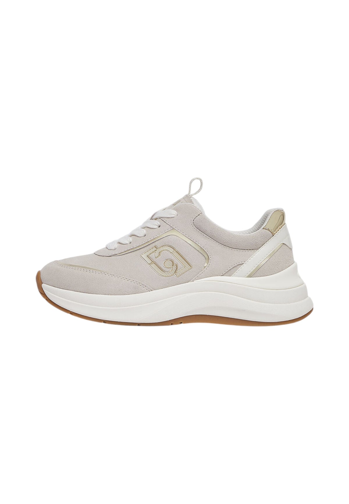 Sneakers Basse Donna Liu Jo In Pelle Scamosciata Con Platform E Logo Laterale Stardust 01 BF6029PX911