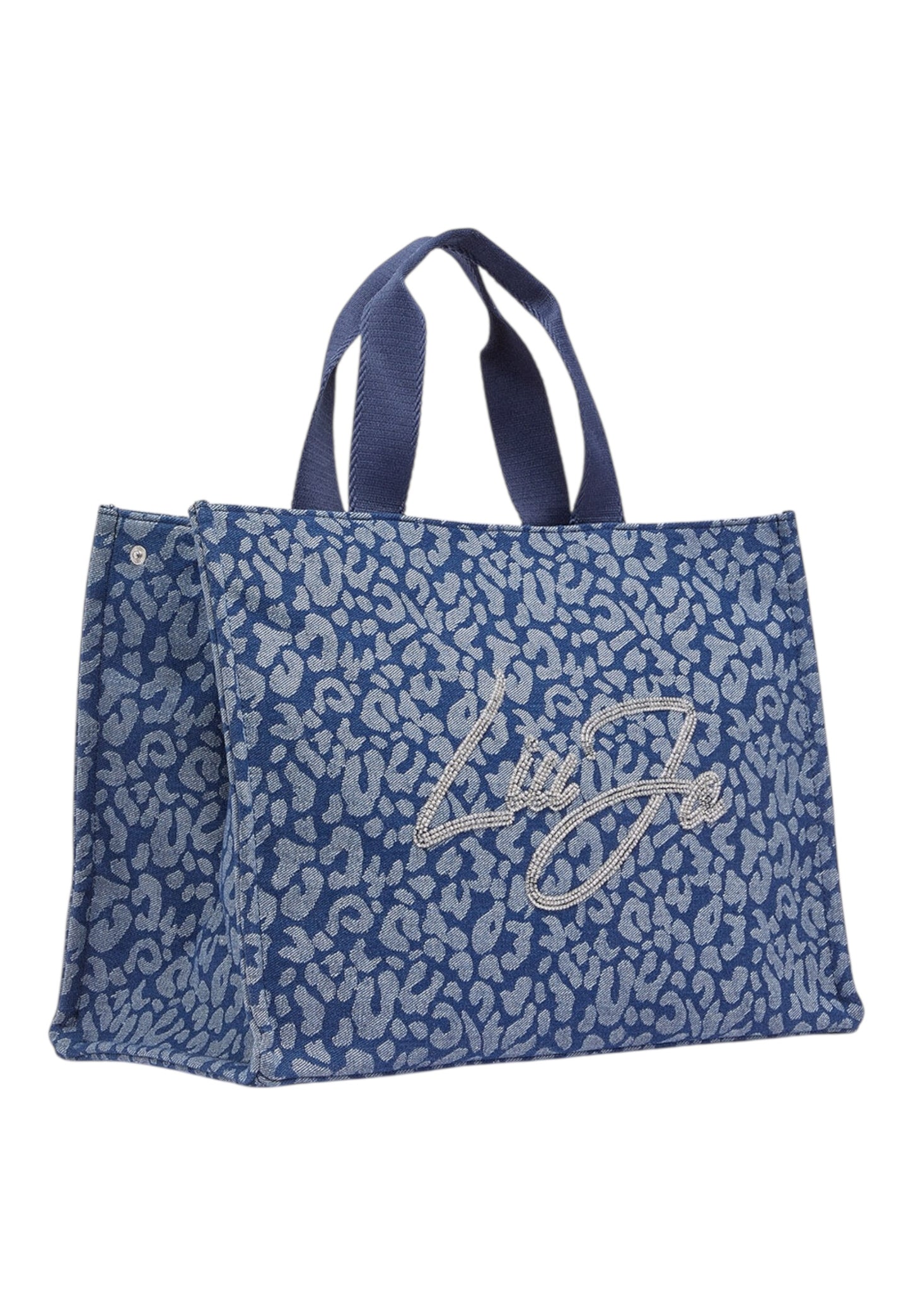 Borsa A Mano Donna Liu Jo Large Denim Animal Print Tote Bag  2A6026D3200