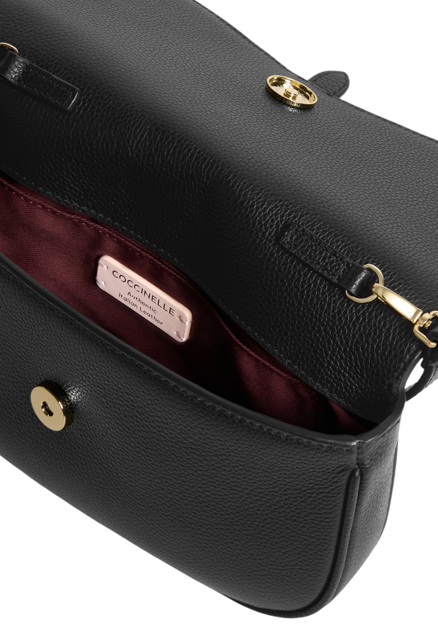 Borsa A Tracolla Donna Coccinelle In Pelle Martellata Fine Coccinelle Mavery Mini E5U7F550101