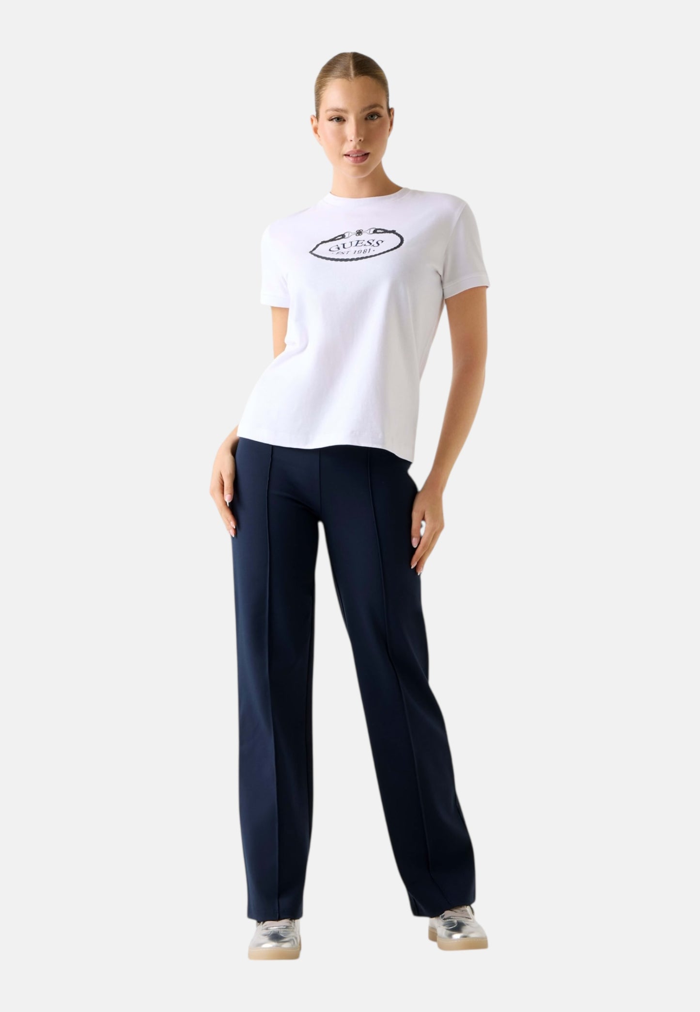 T-Shirt Manica Corta Donna Guess  Rosalba V6RI04K8FQ4