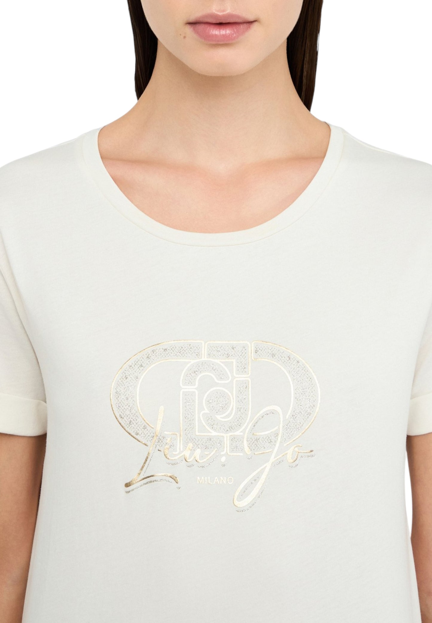 T-Shirt Manica Corta Donna Liu Jo  Monogram TF5163JS923