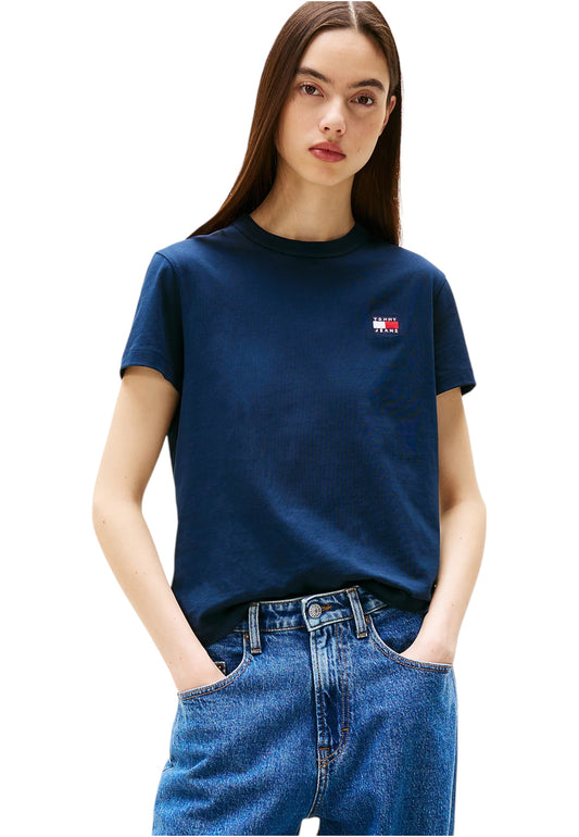 T-Shirt Manica Corta Donna Tommy Jeans  Tjw  Reg Badge