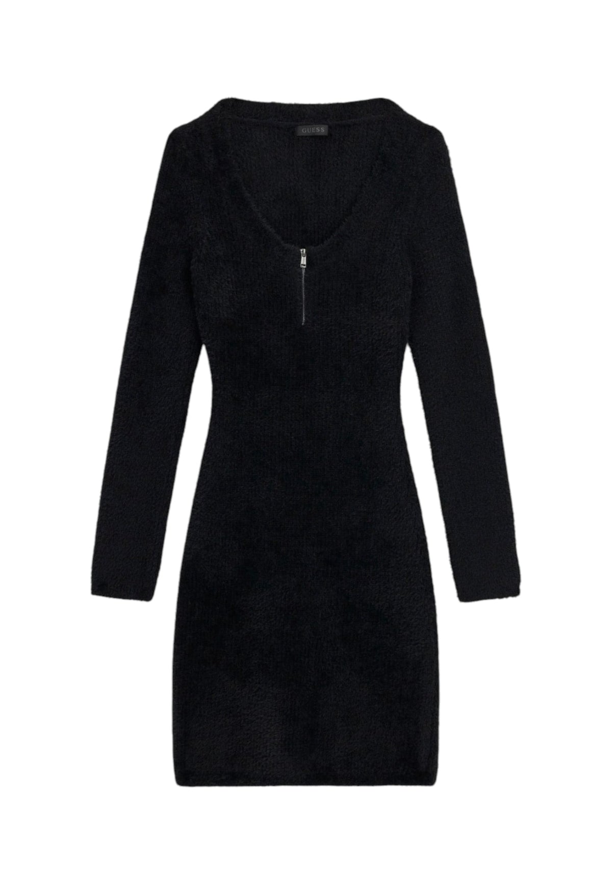 Vestito Corto Donna Guess In Maglia, Manica lunga, Mezza zip Jaycee W6BK89Z1921