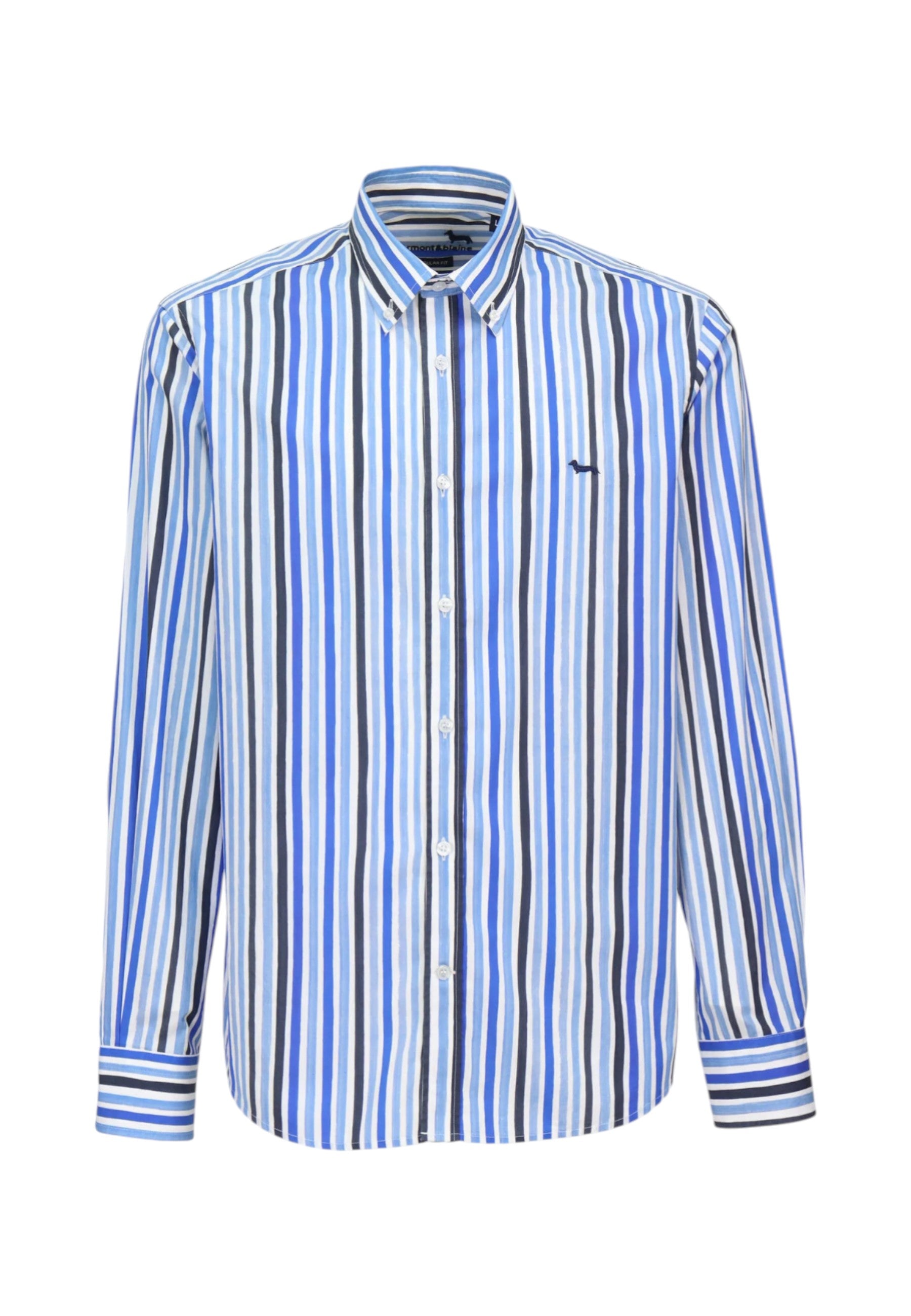 Camicia Manica lunga Uomo Harmont & Blaine Stampa Righe Acquerellate  CRQ026013702M