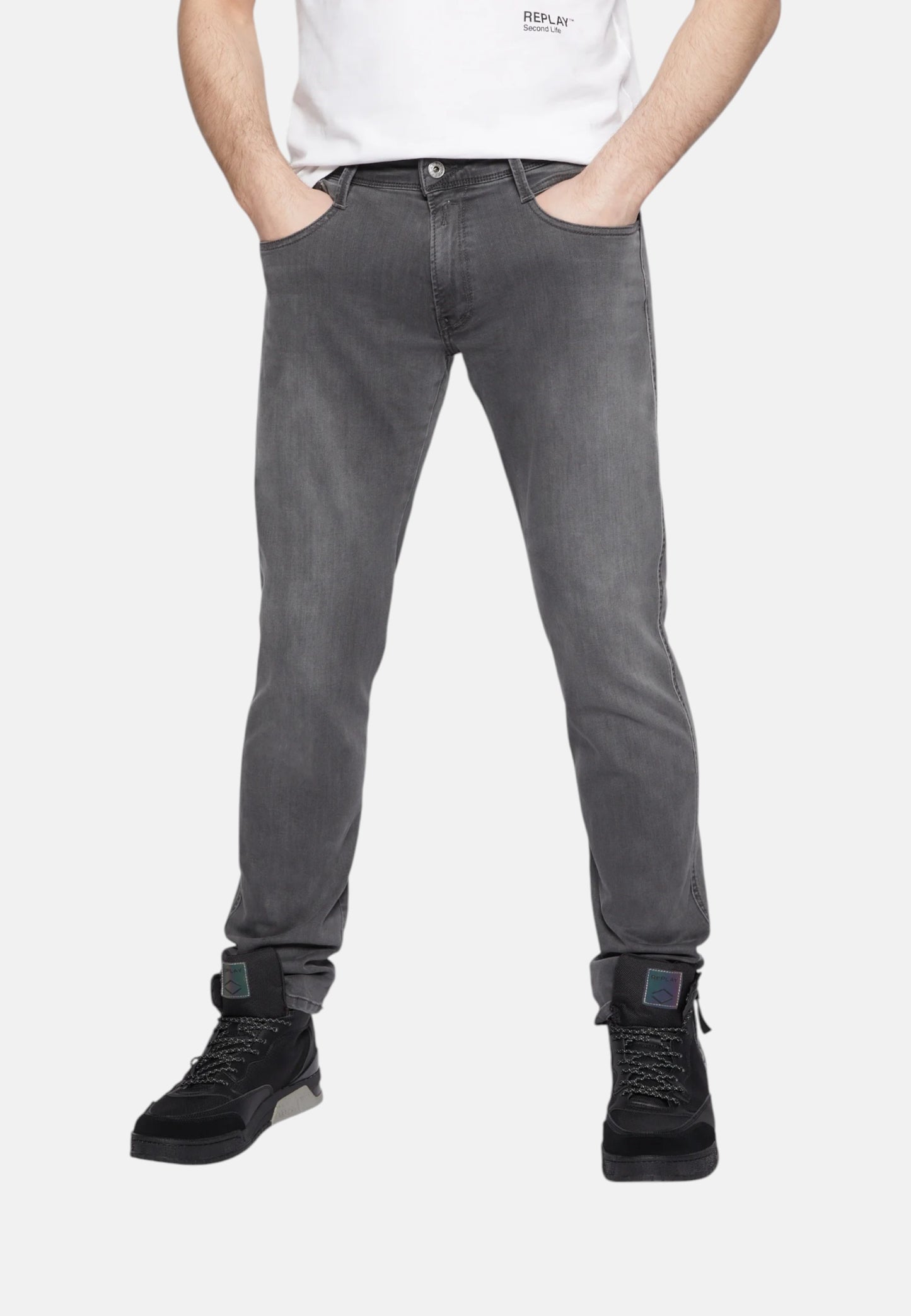 Jeans Slim Fit Uomo Replay  Anbass M914  .000.103 C35