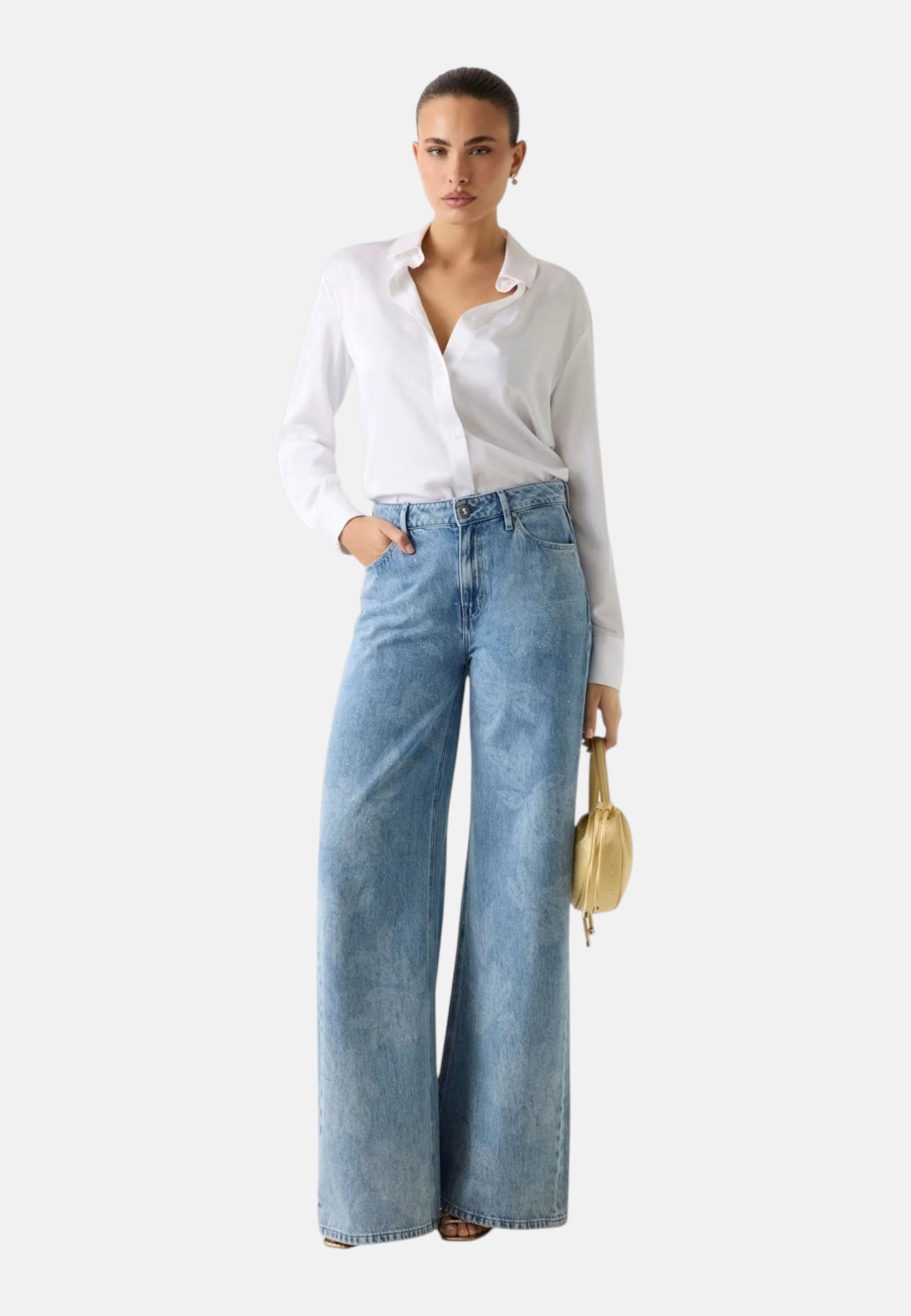 Jeans Wide Leg Donna Guess  Bellflower W6RA82D3Y0H