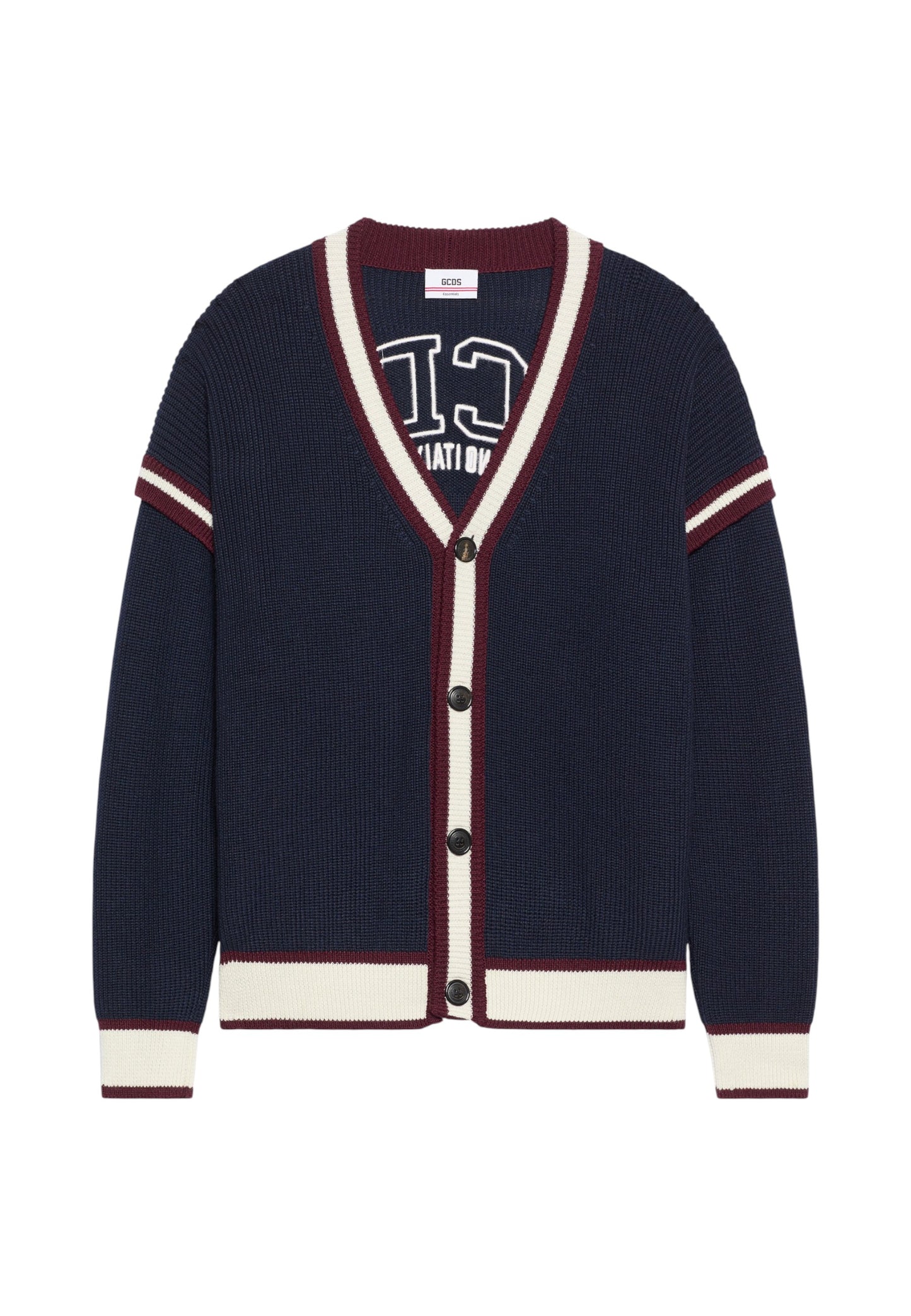 Cardigan  Uomo Gcds  Logo Lounge College B2EM1800KI3
