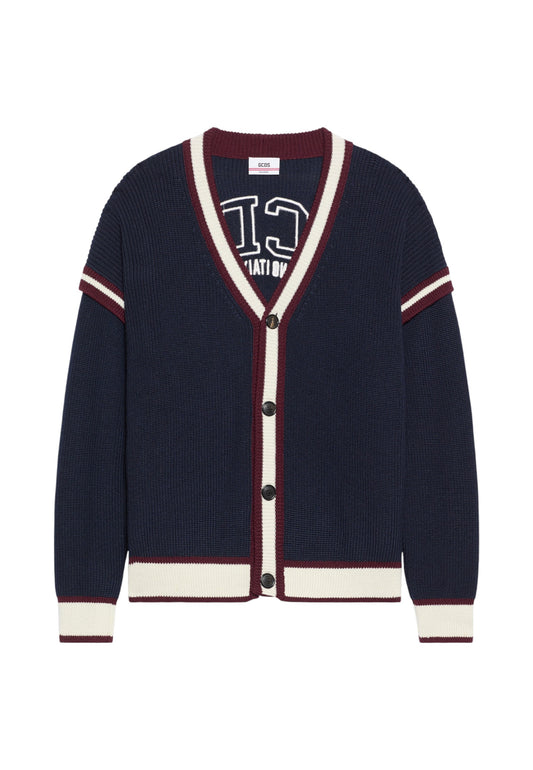 Cardigan  Uomo Gcds  Logo Lounge College B2EM1800KI3