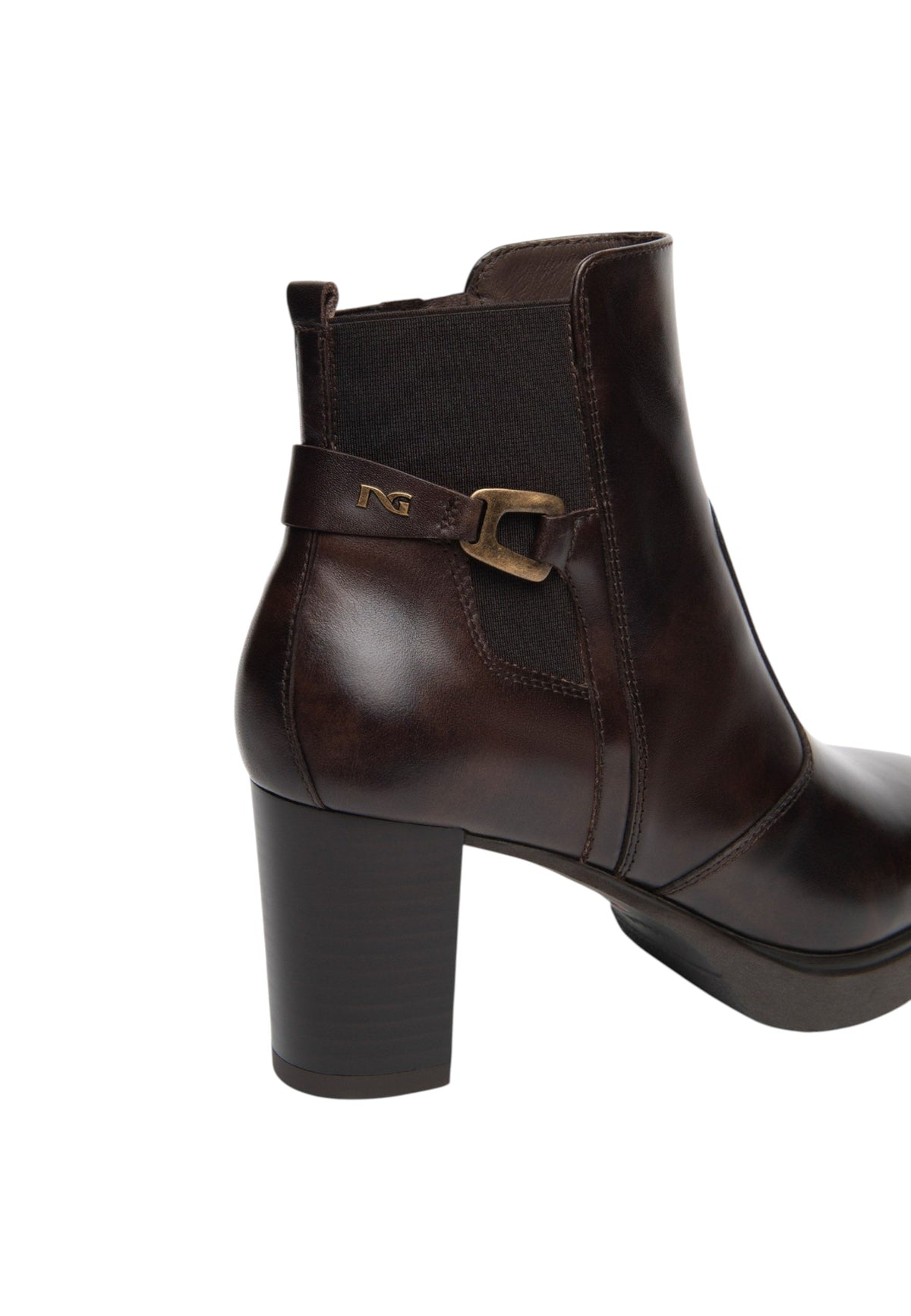Stivaletti  Donna Nero Giardini  Manolete Elastico 85 Pu.Lesina L16720 T.M I617261D