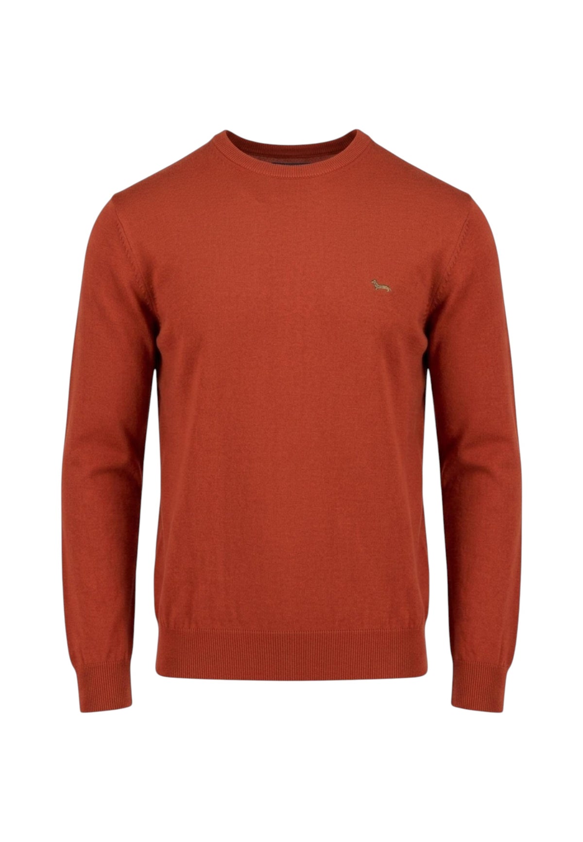 Maglia A Girocollo Uomo Harmont & Blaine Misto cotone e lana, Regular Fit, Finiture a costine, Made in Italy, Logo Harmont & Blaine  HRR012030788