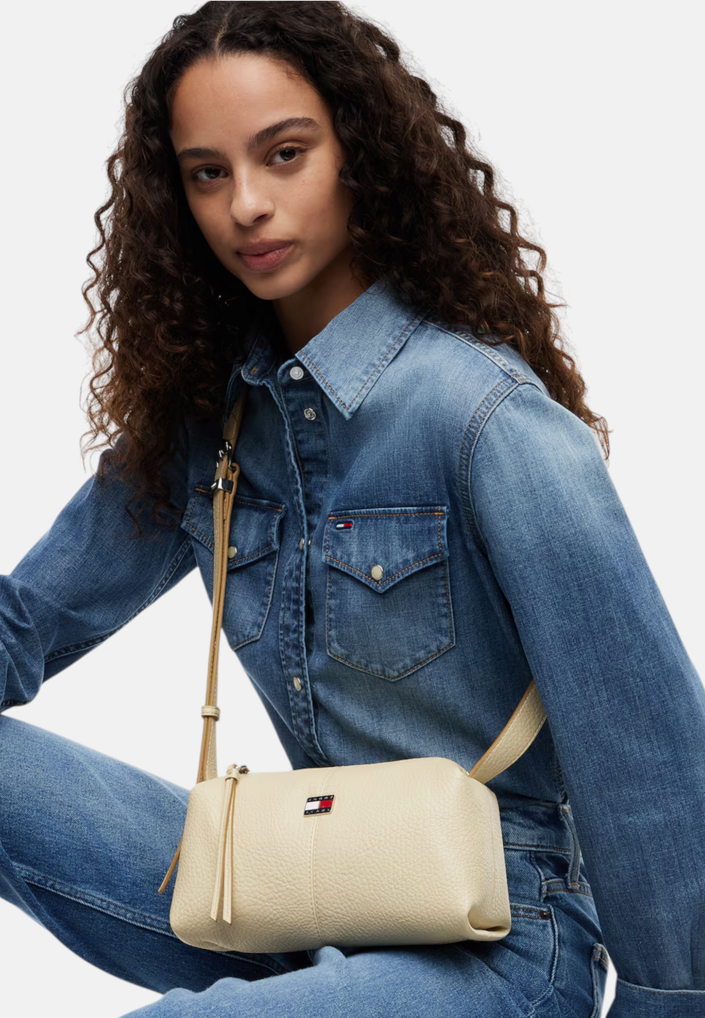 Borsa A Tracolla Donna Tommy Jeans Camera Bag Tjw Slouchy City AW0AW18775