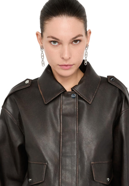 Giacca In Pelle Sintetica Donna Liu Jo   MF5097E1051