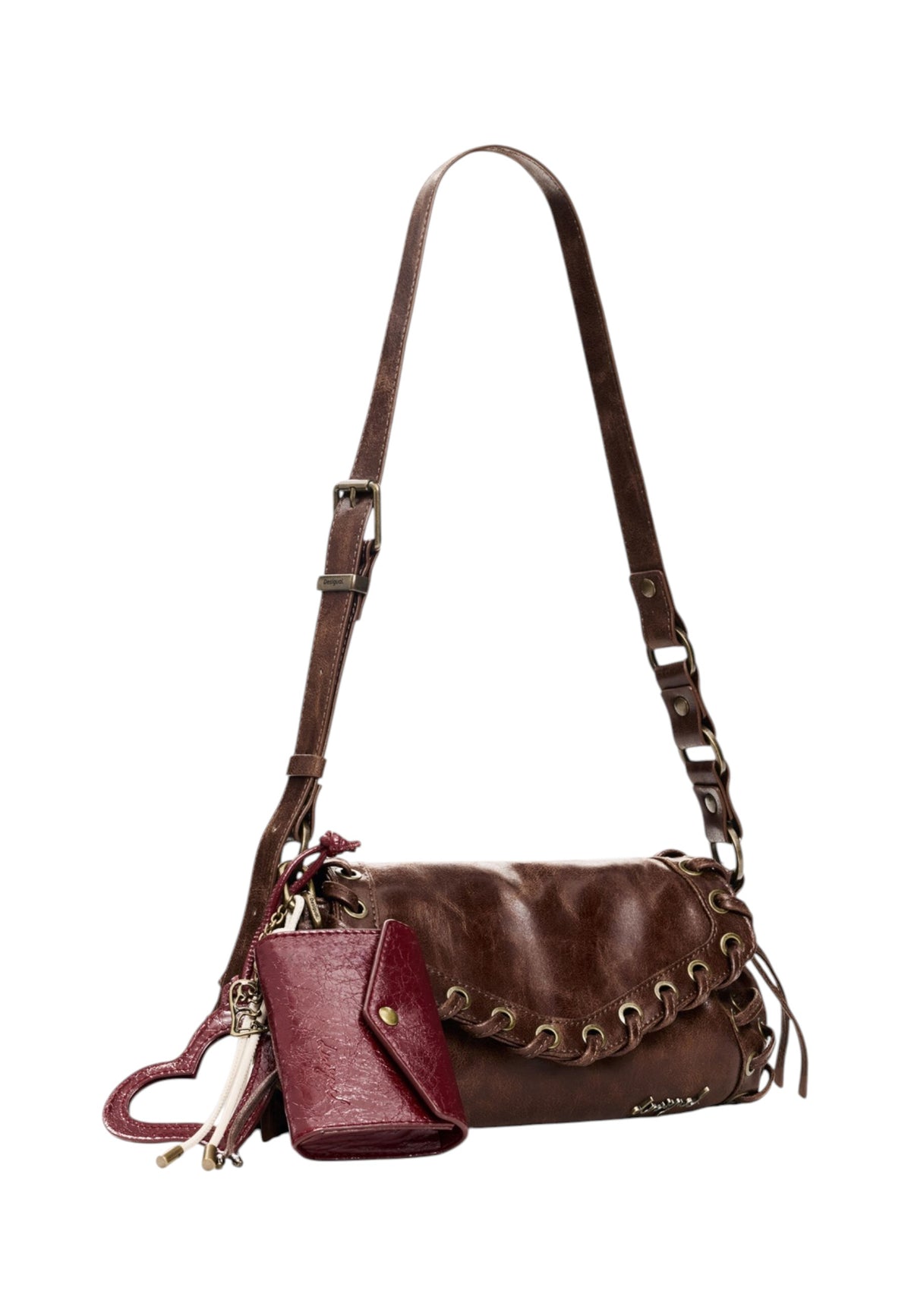 Borsa A Spalla Donna Desigual  Bag Galaxy Zarauz Choco 26WAXP43