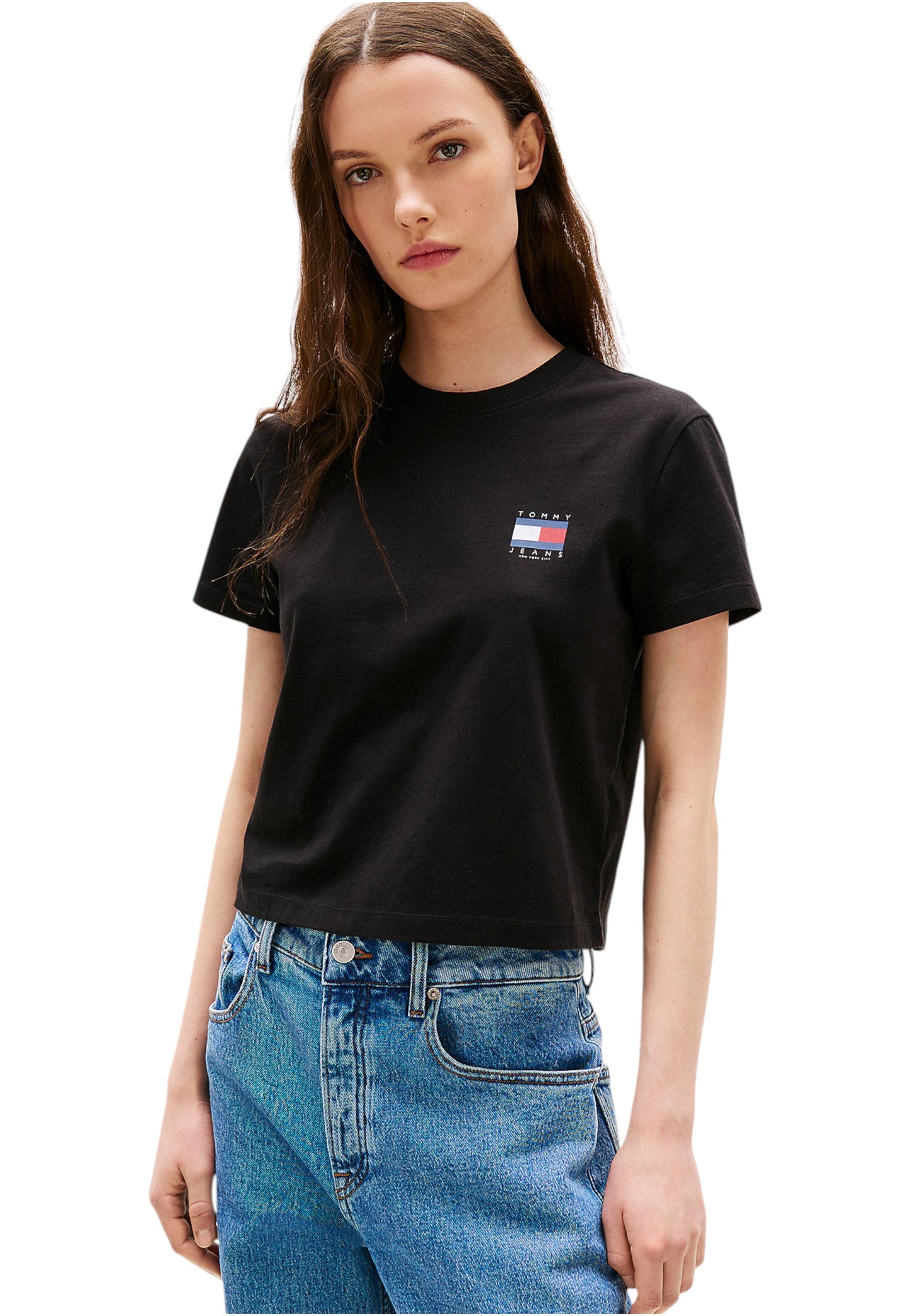 T-Shirt Manica Corta Donna Tommy Jeans  Tjw Regular Sh Tommy Us DW0DW21423