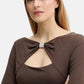 Top Manica lunga Donna Guess  Milena Front Bow W6RP11KAQL2