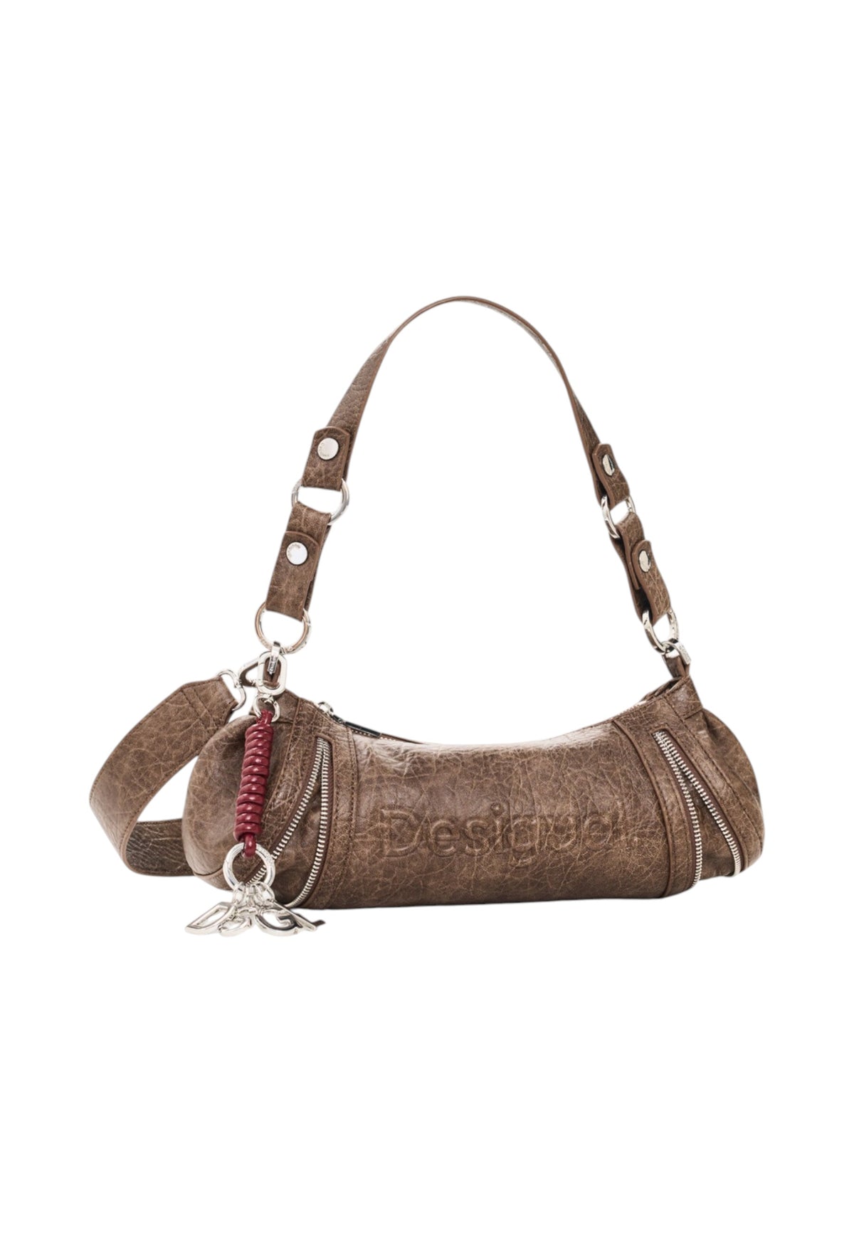 Borsa A Spalla Donna Desigual  Bag Zarauz Nf Half Logo New Choco 26WAXPAH