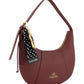 Borsa A Spalla Donna Braccialini Hobo, Singolo, Chiusura con zip, Una tasca interna portacellulare, Charm removibile con margherita e fiocco a pois, Dimensioni: 32.5 x 7 x 29 Cm Beth B19227YY
