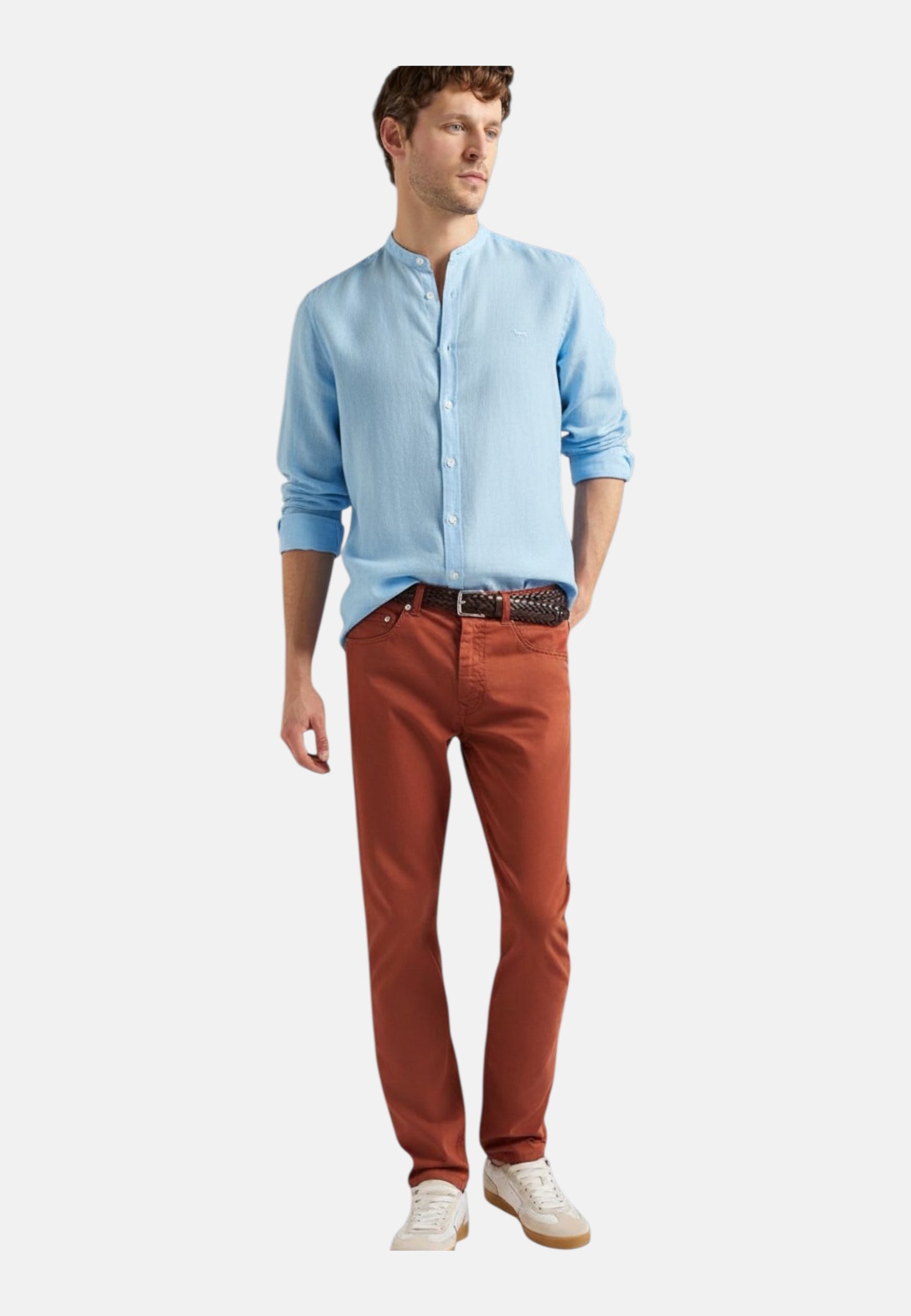 Camicia Manica lunga Uomo Harmont & Blaine Coreana In Lino  CRQ029010883O