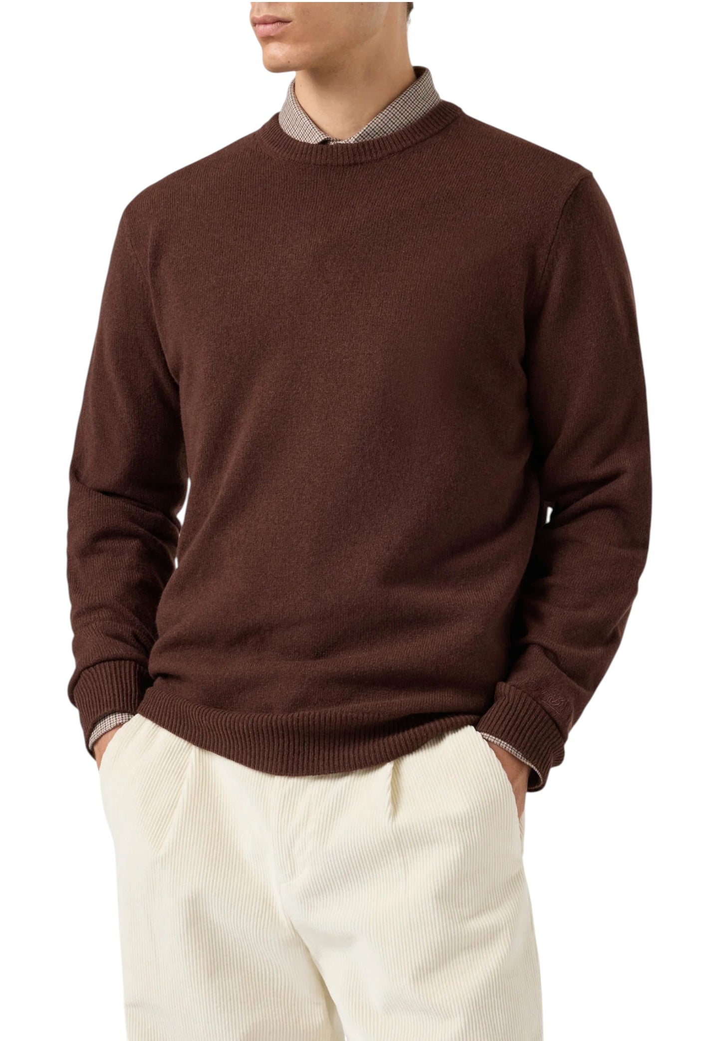 Maglione A Girocollo Uomo Mc2 Saint Barth  Regent Merinocash REGE008