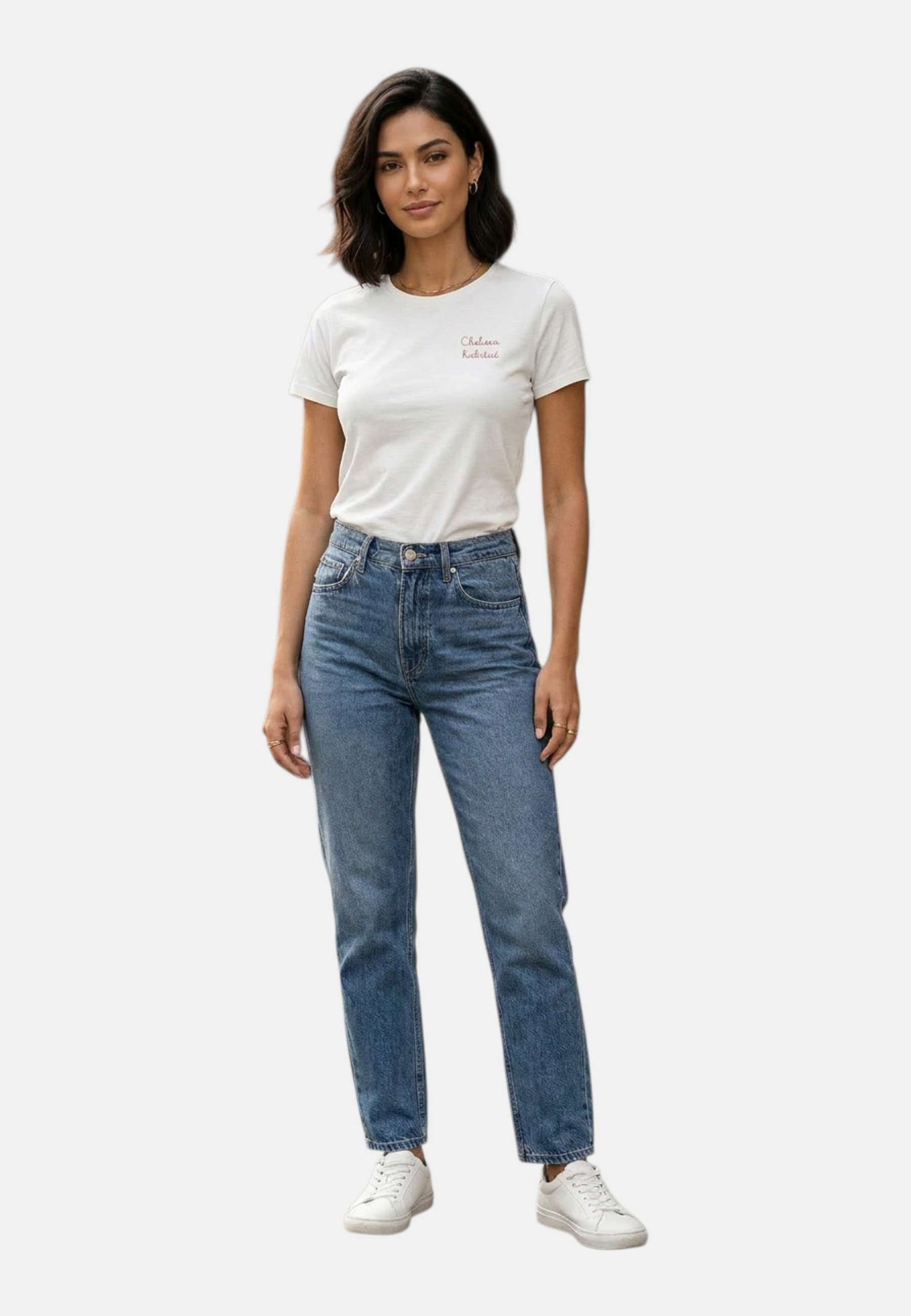 T-Shirt Manica Corta Donna Mc2 Saint Barth Chelsea Habitue Embroidery Emilie EMI0001