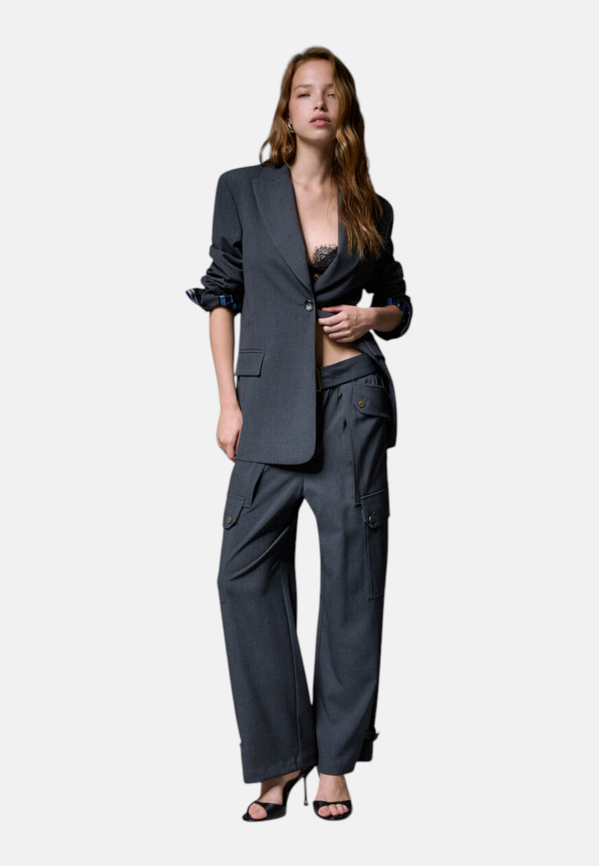 Pantaloni Cargo Donna Liu Jo Flanella  WF6258T743A