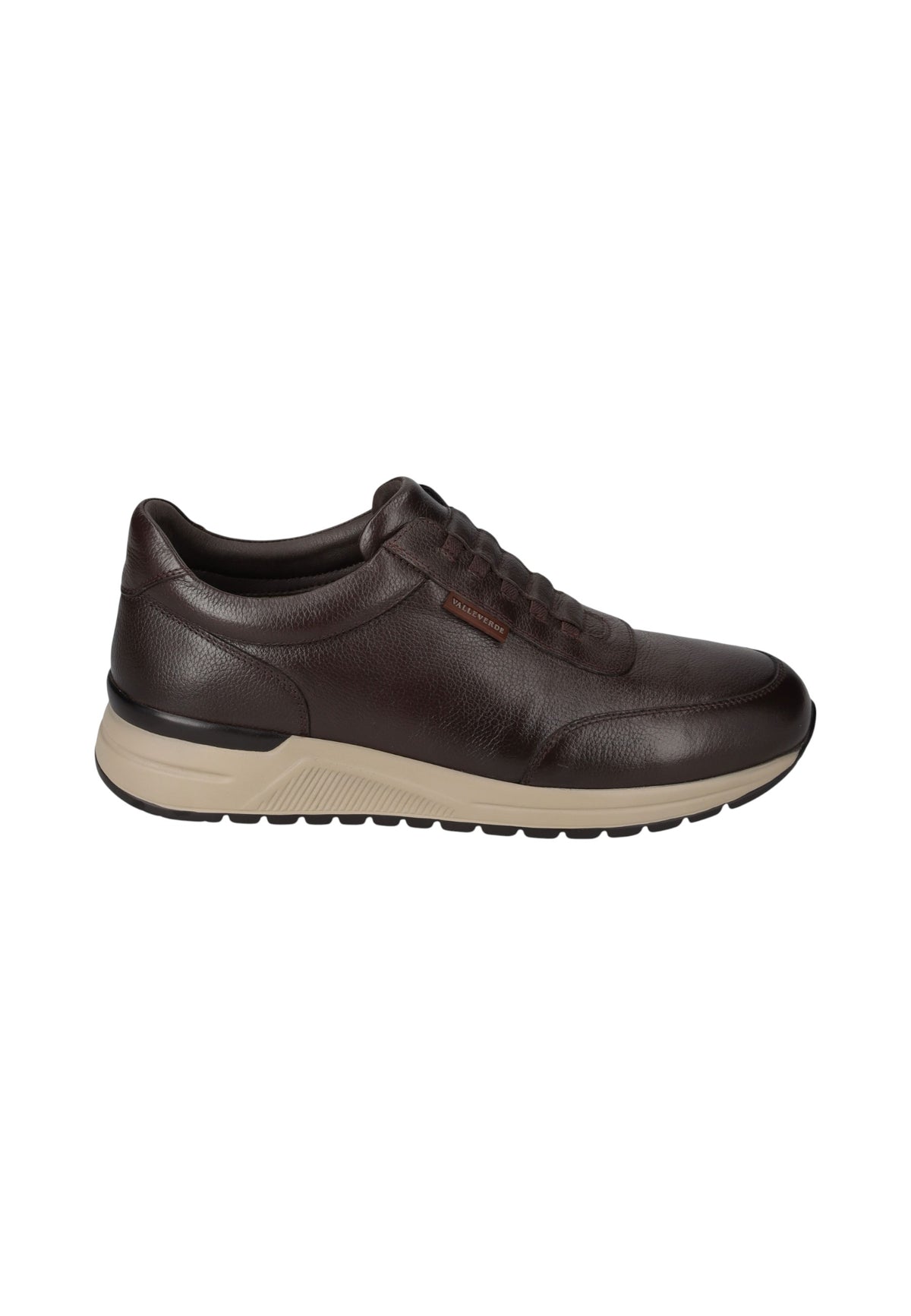 Sneakers Basse Uomo Valleverde chiusura con lacci, piccolo logo laterale, suola a contrasto  VY955W