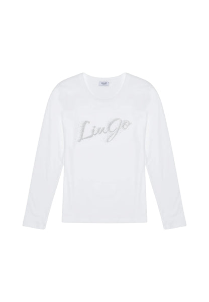 T-Shirt Manica lunga Donna Liu Jo  Faded Liujo Silver UF5283JS923