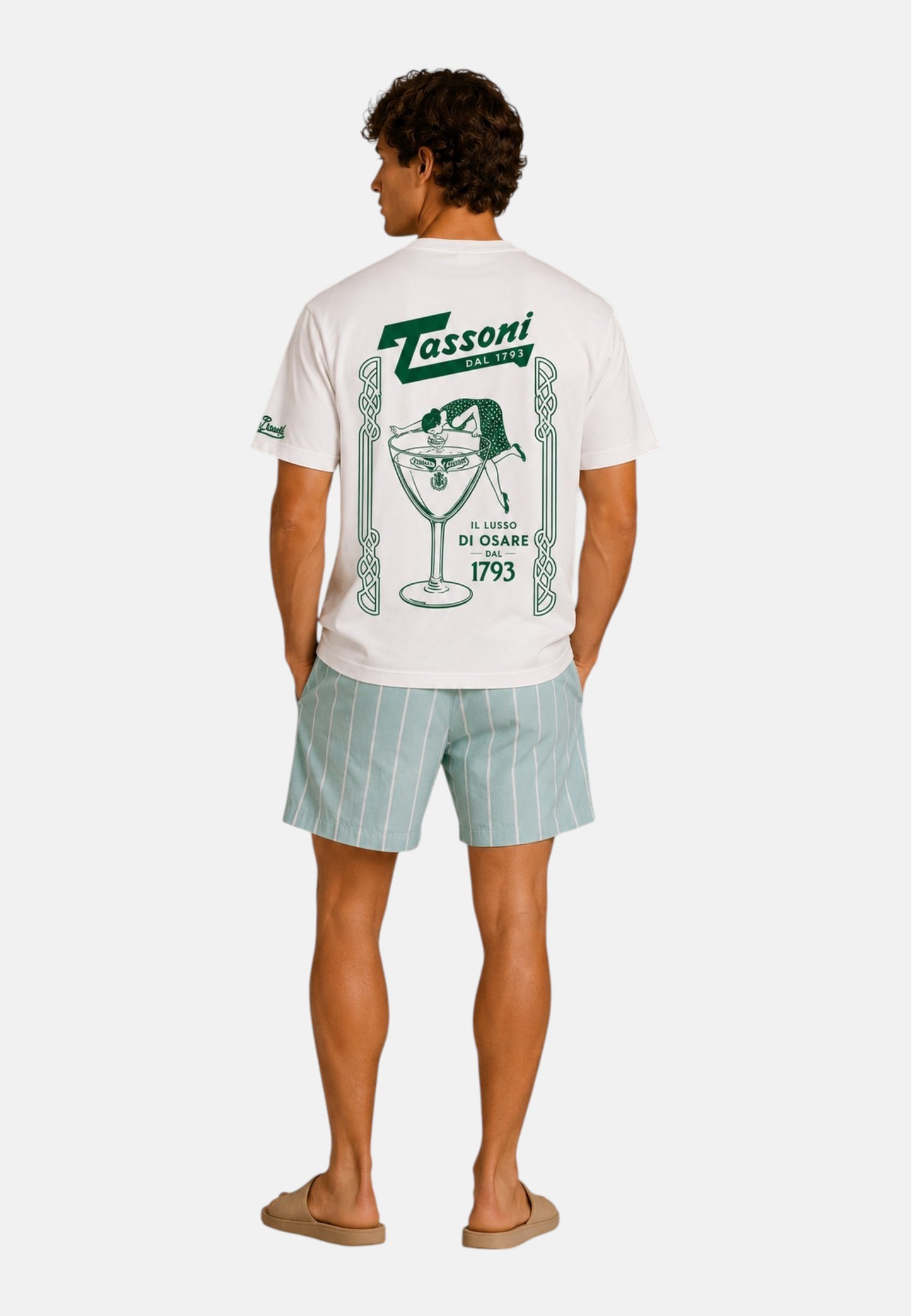 T-Shirt Manica Corta Uomo Mc2 Saint Barth Stampa/Ricamo Fronte E Retro Tassoni Lusso Portland PRL0002