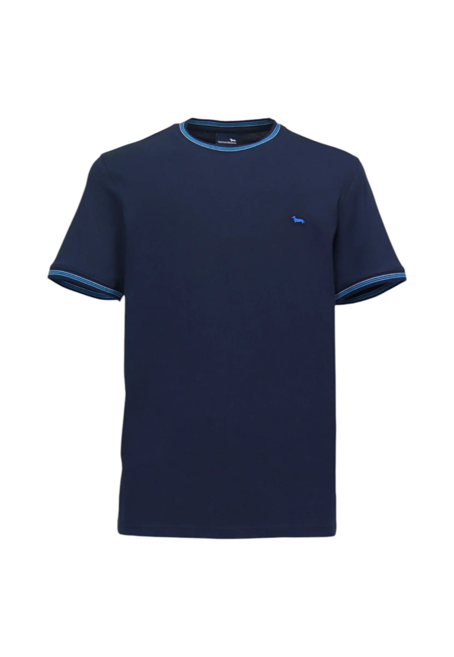 T-Shirt Manica Corta Uomo Harmont & Blaine Con Collo E Orli Rigati  IRQ415021055